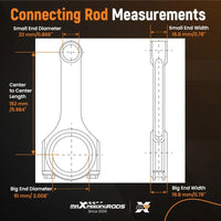 MAX PEEDING RODS 4x Connecting Rod Rods And Bolts Fit For Honda Acura K24A1 K24A2 K24A4 K24A8 2.4L 152mm - image 10