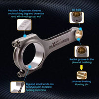 MAX PEEDING RODS 4x Connecting Rods Rod Fit For Mazda Miata MX51.616v 1.8 133mm Conrods ARP2000 - image 4
