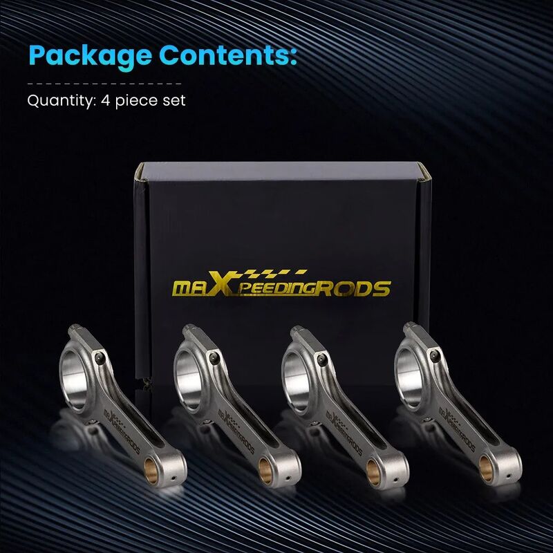 MAX PEEDING RODS 4340 EN24 Connecting Rods Fit For Subaru Forester Impreza Legacy EJ20 EJ25 WRX Sti - image 8