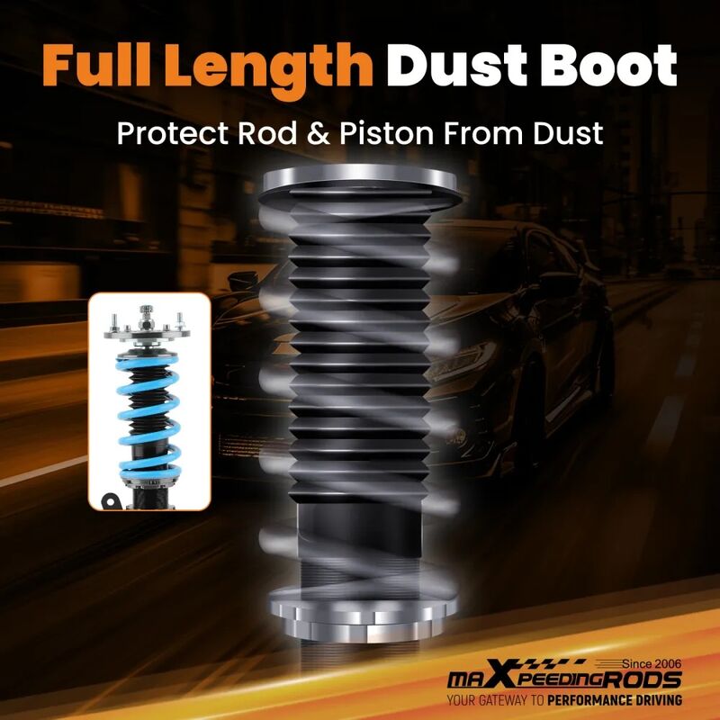 MAX PEEDING RODS 24 Ways Adjustable Damper Spring Coilover Shock Absorbe Kit Fit For BMW E46 3 Series - image 13