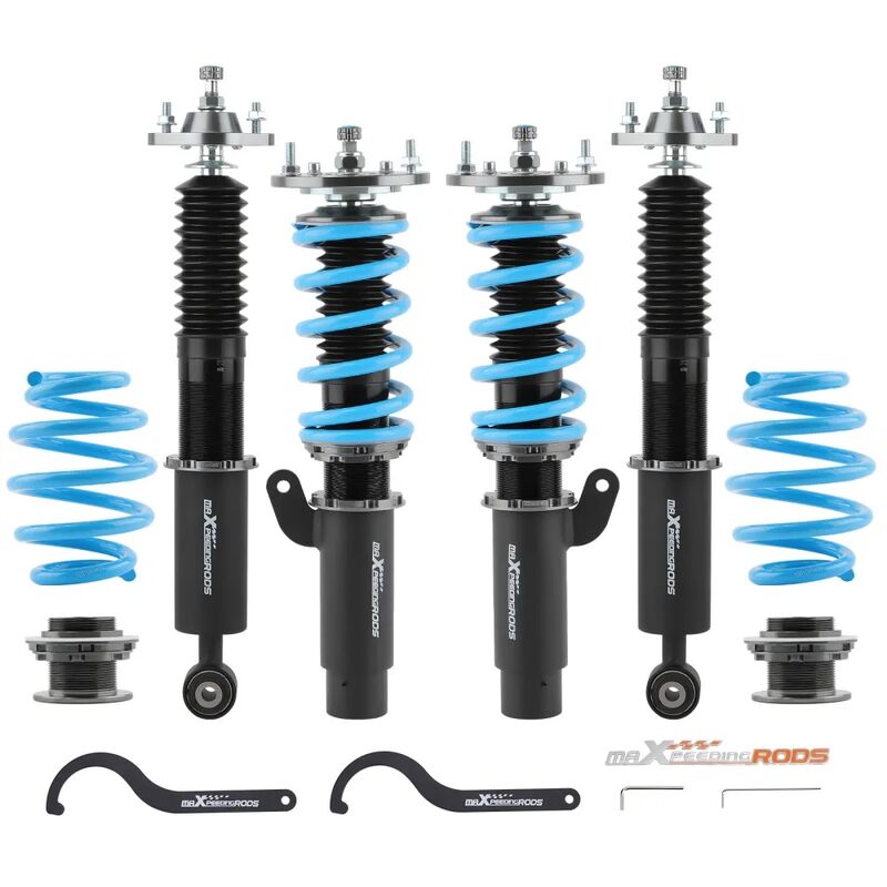 MAX PEEDING RODS 24 Ways Adjustable Damper Spring Coilover Shock Absorbe Kit Fit For BMW E46 3 Series - image 16