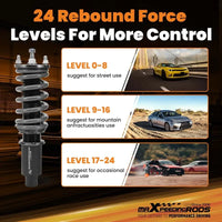 MAX PEEDING RODS 24 Levels Adjustable Coilover Fit For Honda Civic EJ EK EM EK1 EK4 EJ6 1996-2000 - image 11