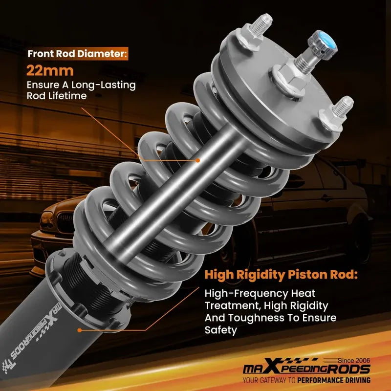 MAX PEEDING RODS 24 Levels Adjustable Coilover Fit For Honda Civic EJ EK EM EK1 EK4 EJ6 1996-2000 - image 7