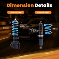 MAX PEEDING RODS 24 Levels Adj. Damper Coilover Kit Fit For Holden VE Commodore Ute Sedan Wagon 2006-2013 - image 6