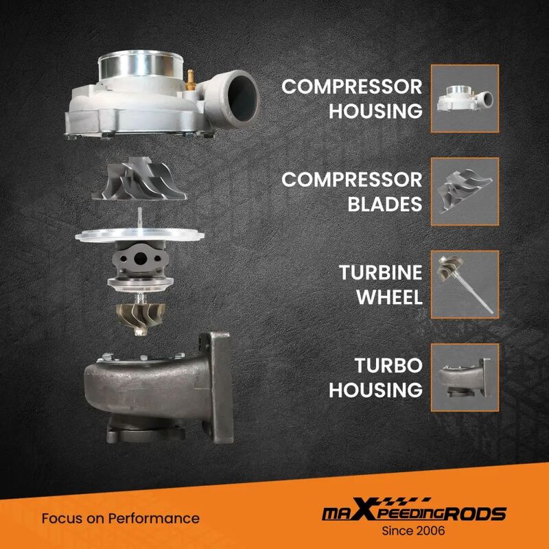 MAX PEEDING RODS Anti-Surge Compressor Turbocharger Bearing Up To 600HP For GT35 GT3582 Turbo Fit For Charger T3 AR.70/63 - image 4