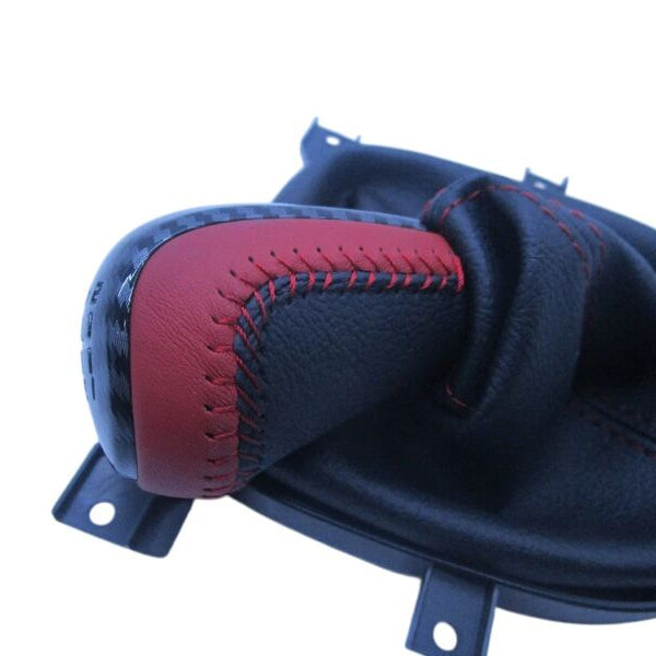Carbon And Red Manual Gear Shift Knob Fit For Holden Commodore VE V8 All Models