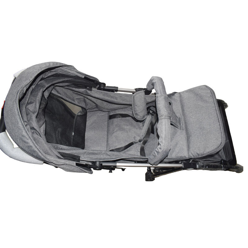 Grey Baby Stroller Foldable Carriage Infant Travel Pram Kids Toddler Pushchair - image 2