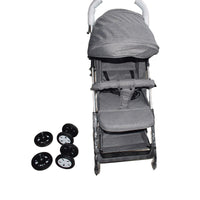 Grey Baby Stroller Foldable Carriage Infant Travel Pram Kids Toddler Pushchair - image 3