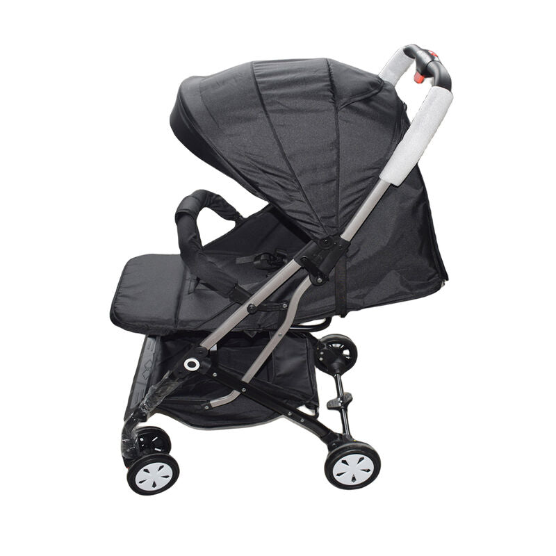 Black Baby Stroller Foldable Carriage Infant Travel Pram Kids Toddler Pushchair - image 3
