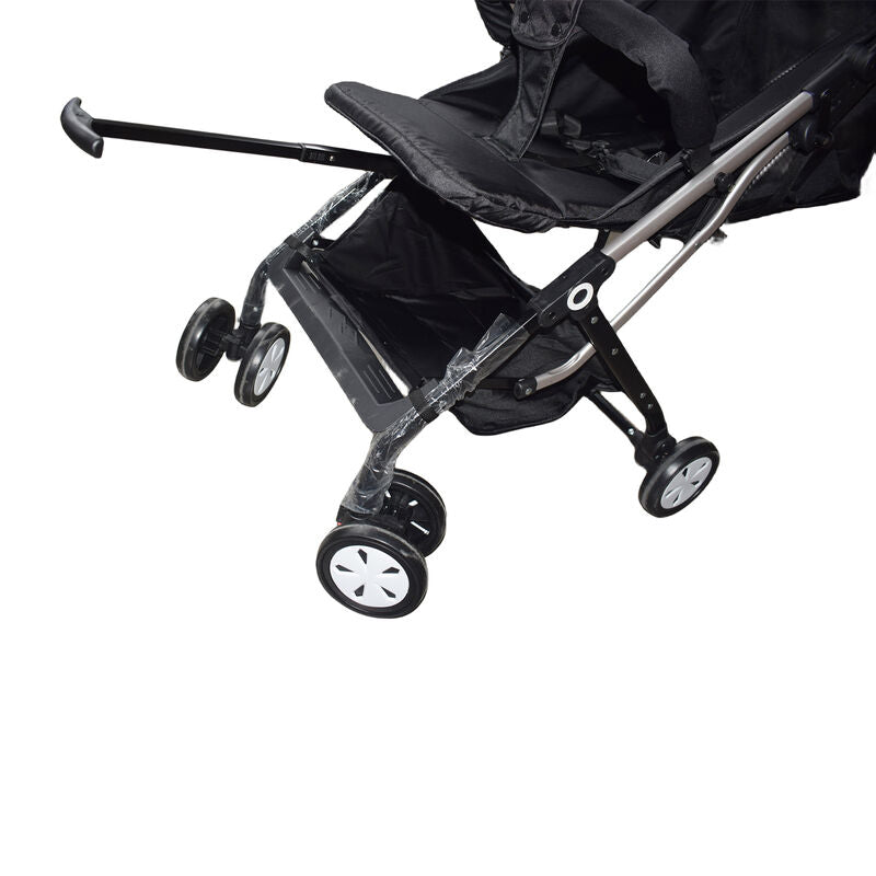 Black Baby Stroller Foldable Carriage Infant Travel Pram Kids Toddler Pushchair - image 4