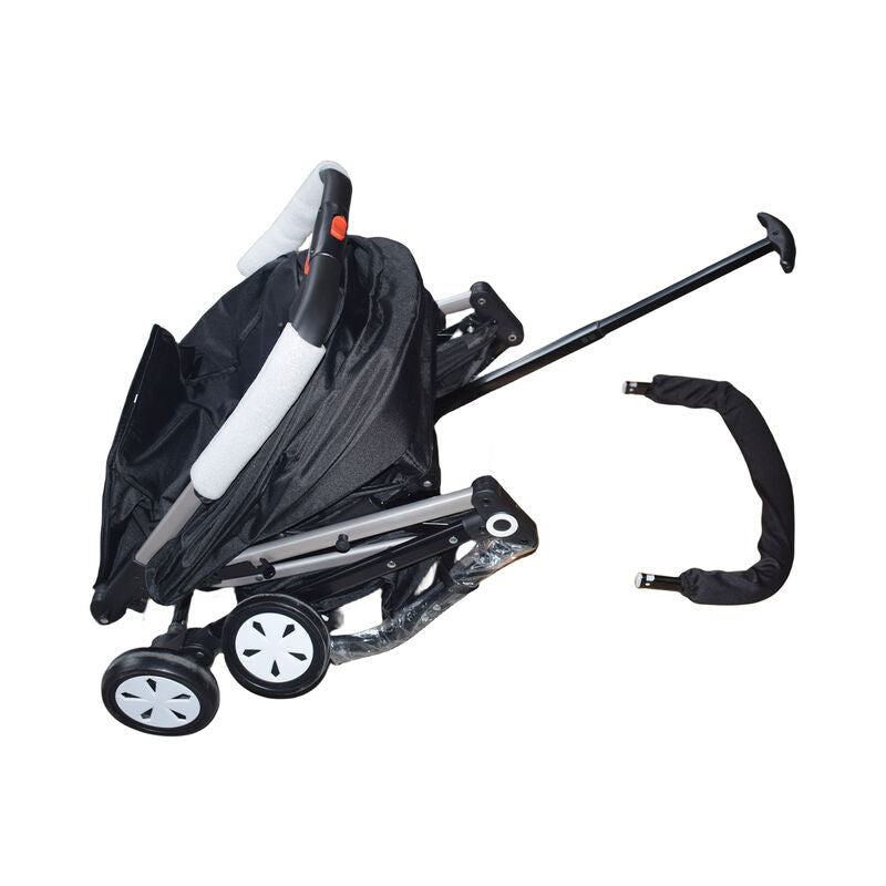 Black Baby Stroller Foldable Carriage Infant Travel Pram Kids Toddler Pushchair - image 5