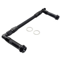 1 x Carburettor Inlet Rail Kit -6AN Black Finish Fit For Holley Dual Fuel Line - image 3