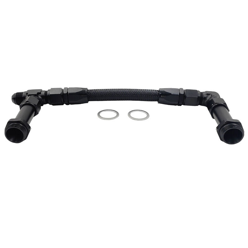 1 x Carburettor Fuel Inlet Rail Kit -8AN 241mm Fit For Holley Dual Fuel Line 4150 - image 1