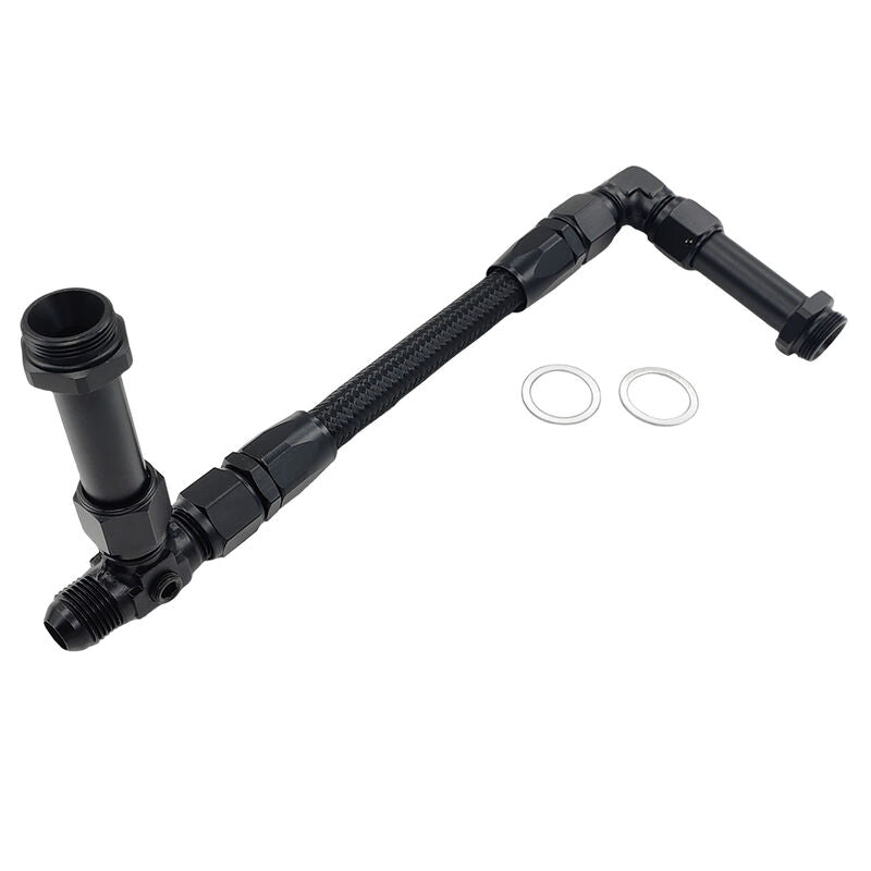 1 x Carburettor Fuel Inlet Rail Kit -8AN 241mm Fit For Holley Dual Fuel Line 4150 - image 3