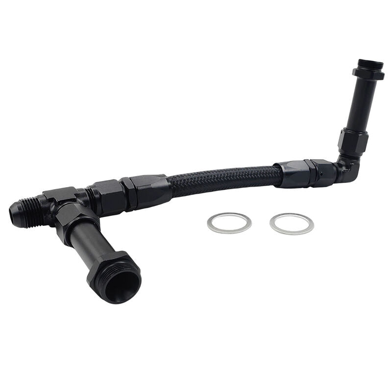 1 x Carburettor Fuel Inlet Rail Kit -8AN 241mm Fit For Holley Dual Fuel Line 4150 - image 4