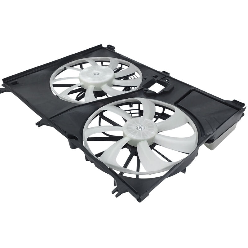 Dual Thermo Cooling Fan Assy Without Control Module Fit For Toyota Kluger GSU50 GSU55 3.5L 2GRFE 2GRFKS 03/2014-03/2021 167110P230 - image 2