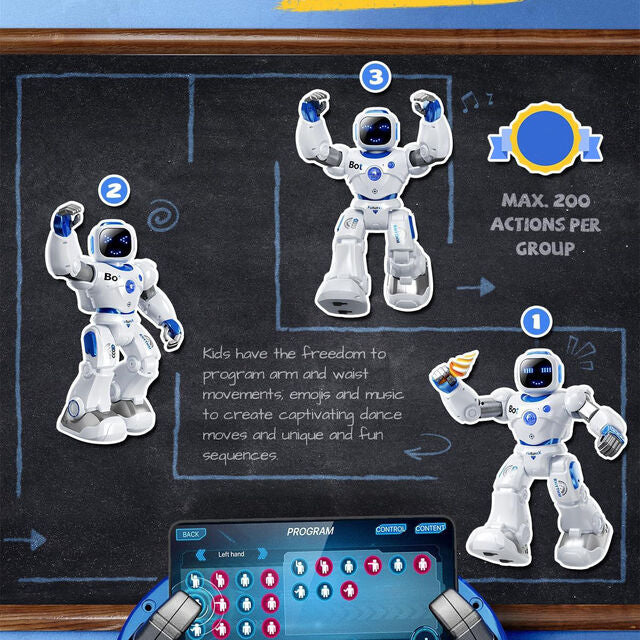 Remote Control Robotic Toys Blue Smart RC Robot Toy Talking Dancing Robots for Kids perfect gift Christmas - image 7
