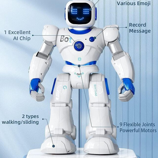 Remote Control Robotic Toys Blue Smart RC Robot Toy Talking Dancing Robots for Kids perfect gift Christmas - image 8
