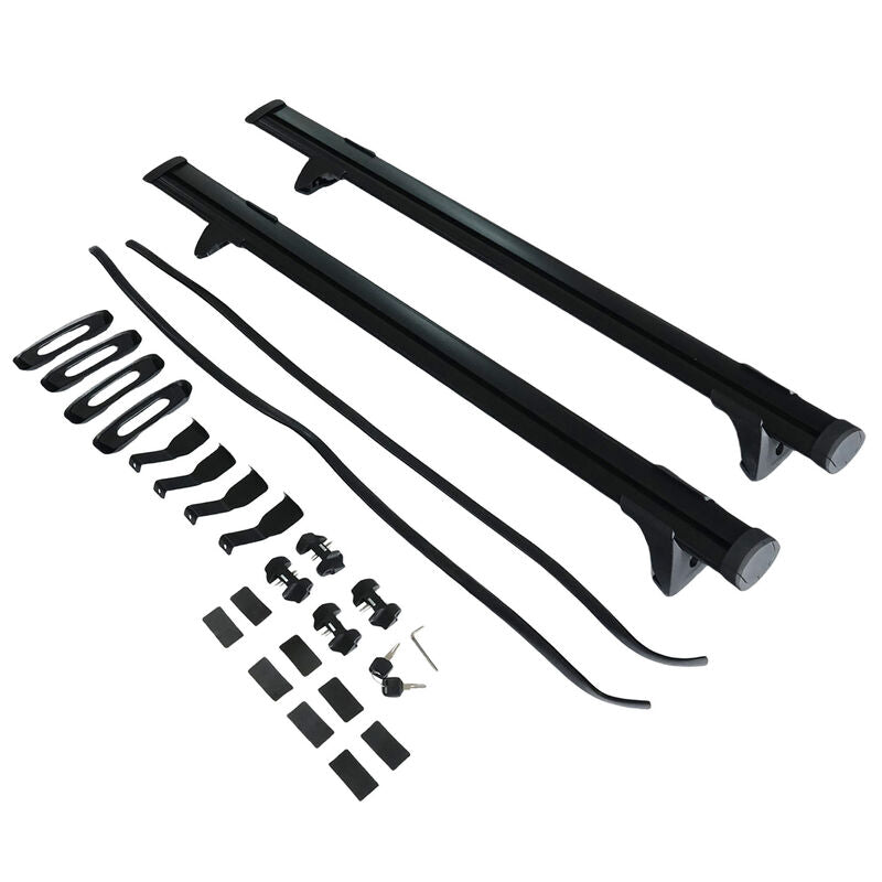 2 x Roof Rack Cross Bars Black Fit For Toyota Hilux Dual Cab 4 Door 2012-2024 - image 3