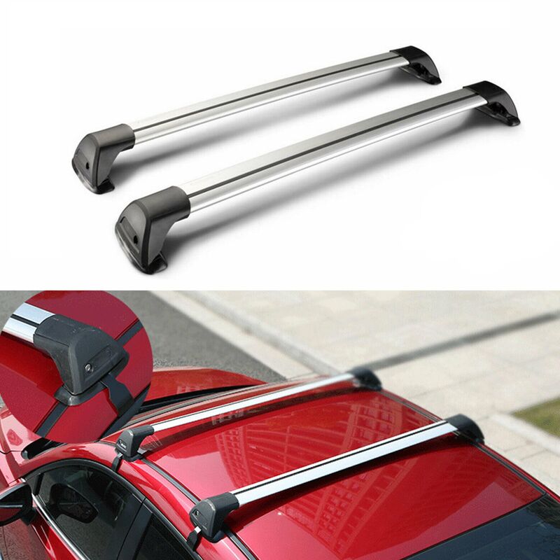 2 x Non-Rail Aero Alloy Roof Rack Cross Bar Fit For Suzuki Grand Vitara For Nissan Qashqai ST 5 Doors - image 1