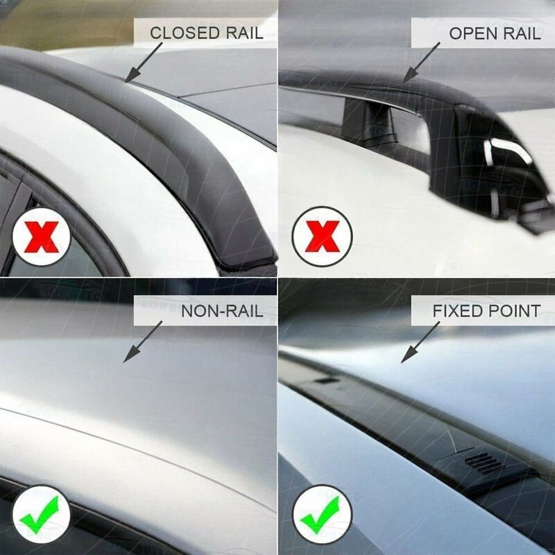 2 x Non-Rail Aero Alloy Roof Rack Cross Bar Fit For Suzuki Grand Vitara For Nissan Qashqai ST 5 Doors - image 3