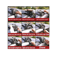 2 x Non-Rail Aero Alloy Roof Rack Cross Bar Fit For Suzuki Grand Vitara For Nissan Qashqai ST 5 Doors - image 4