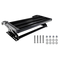 Single Caravan Step With Screws Kit Aluminium Black Pull Out Folding 550mm Fit For RV - image 2