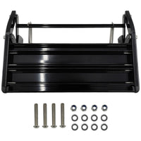 Single Caravan Step With Screws Kit Aluminium Black Pull Out Folding 550mm Fit For RV - image 3