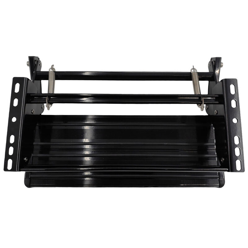Single Caravan Step With Screws Kit Aluminium Black Pull Out Folding 550mm Fit For RV - image 4