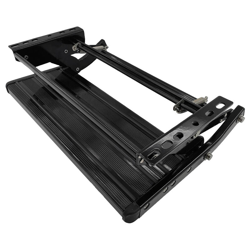 Single Caravan Step With Screws Kit Aluminium Black Pull Out Folding 550mm Fit For RV - image 5