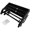 Double Caravan Step With Screws Kit Aluminum Black Pull Out Folding Fit For RV Camper Trailer