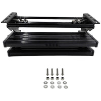 Double Caravan Step With Screws Kit Aluminum Black Pull Out Folding Fit For RV Camper Trailer - image 4