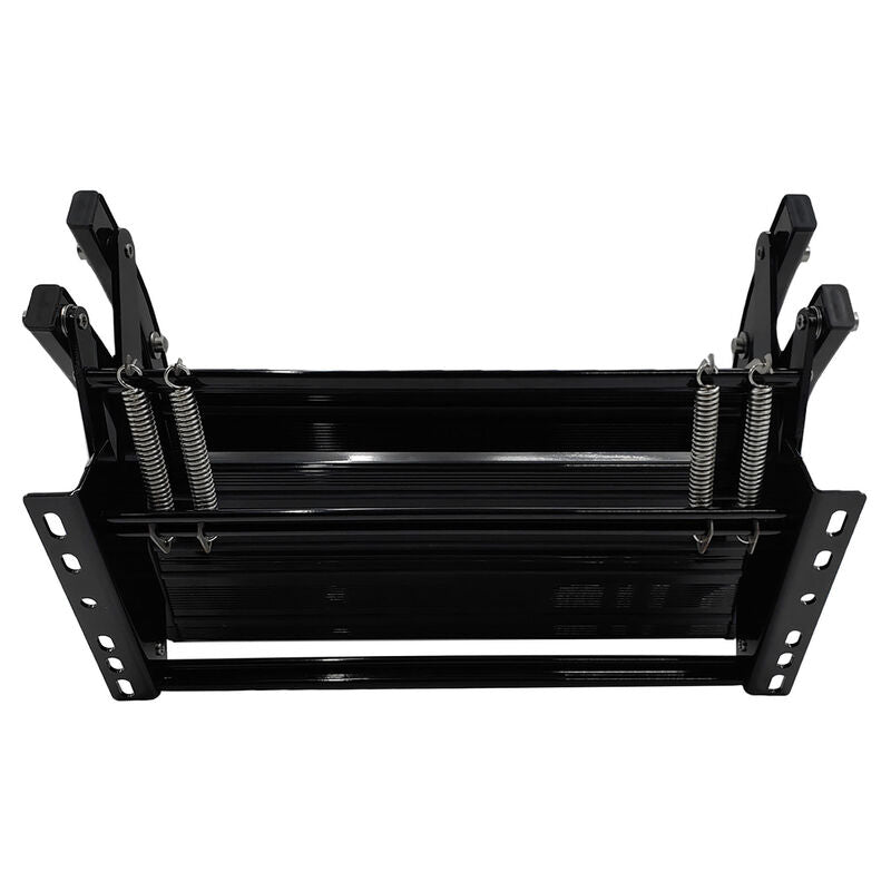 Double Caravan Step With Screws Kit Aluminum Black Pull Out Folding Fit For RV Camper Trailer - image 5