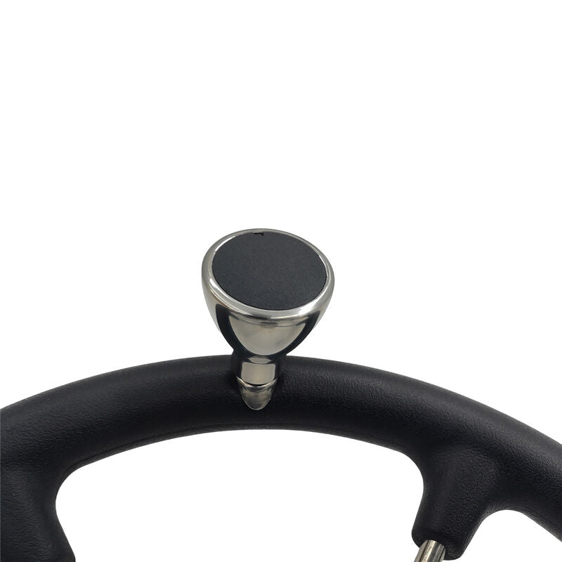 13-1/2'' Inch 5-Spoke Destroyer Style Boat Steering Wheel With Knob & Center Cap - image 7