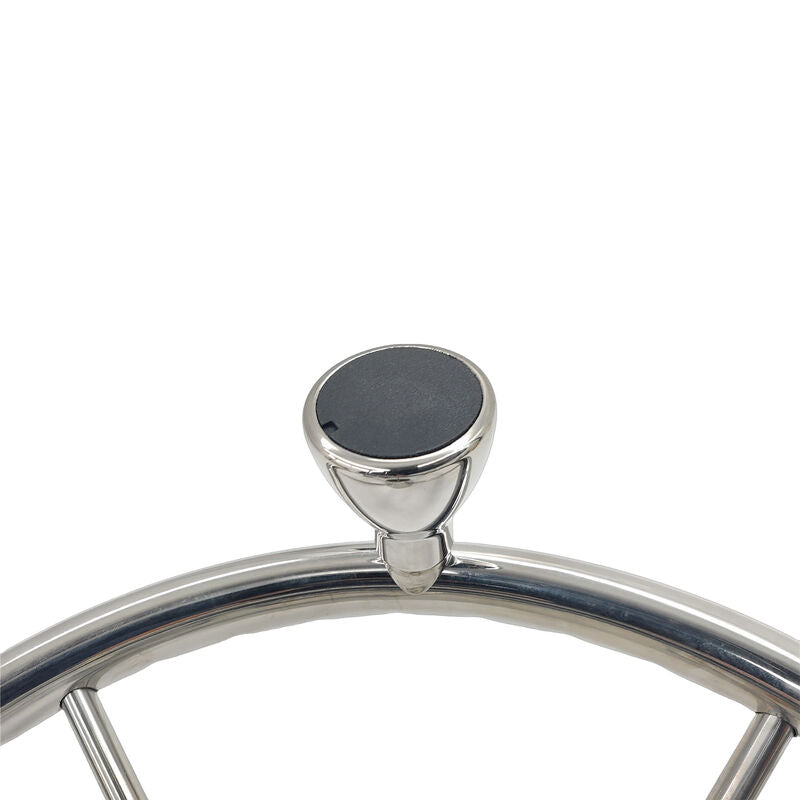 5 Spoke 13-1/2 Inch 13.5'' Destroyer Style Stainless Boat Steering Wheel With Knob - image 7
