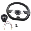 Golf Cart Steering Wheel Fit For EZGO TXT RXV Valor Marathon Adapter Black Upgrade