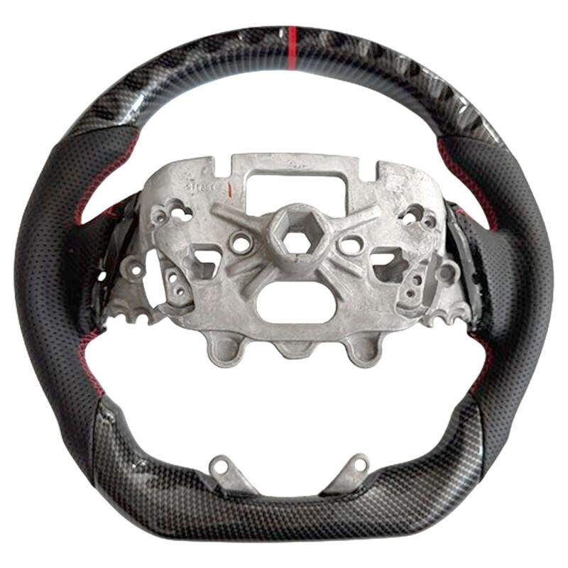Carbon Fiber Steering Wheel Red Strip Fit For Ford Ranger Raptor RA 05/2022-2025 - image 1