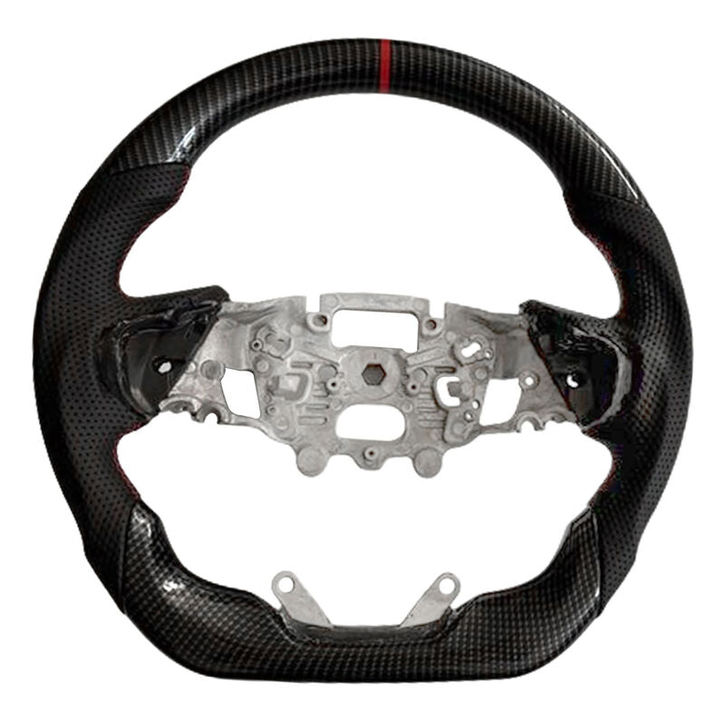 Carbon Fiber Steering Wheel Red Strip Fit For Ford Ranger Raptor RA 05/2022-2025 - image 2