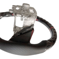 Carbon Fiber Steering Wheel Red Strip Fit For Ford Ranger Raptor RA 05/2022-2025 - image 3