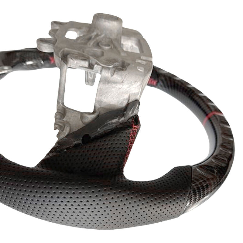 Carbon Fiber Steering Wheel Red Strip Fit For Ford Ranger Raptor RA 05/2022-2025 - image 3