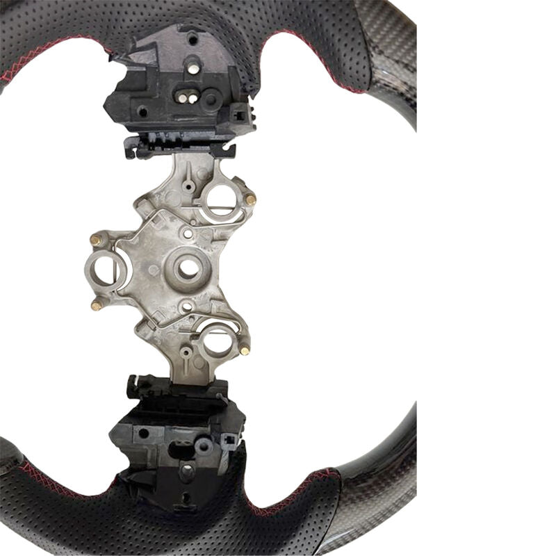 Carbon Fiber Steering Wheel Red Strip Fit For Isuzu D-Max RG 3.0L Diesel 07/2020-2024 - image 4