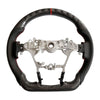 Carbon Fiber Steering Wheel Red Strip Fit For Toyota Hilux Revo SR N80 2015-2022