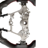 Carbon Fiber Steering Wheel Red Strip Fit For Toyota Hilux Revo SR N80 2015-2022 - image 3