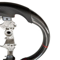 Carbon Fiber Steering Wheel Red Strip Fit For Toyota Hilux Revo SR N80 2015-2022 - image 4