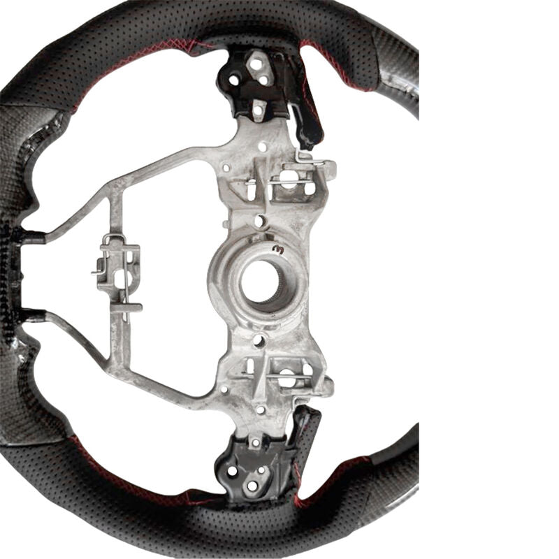 Carbon Fiber Steering Wheel Red Strip Fit For Toyota RAV4 XA50 AXAH54 11/2018-2025 - image 3