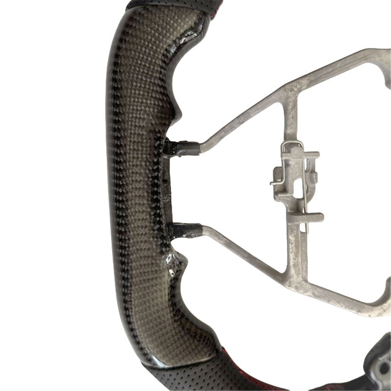 Carbon Fiber Steering Wheel Red Strip Fit For Toyota RAV4 XA50 AXAH54 11/2018-2025 - image 5