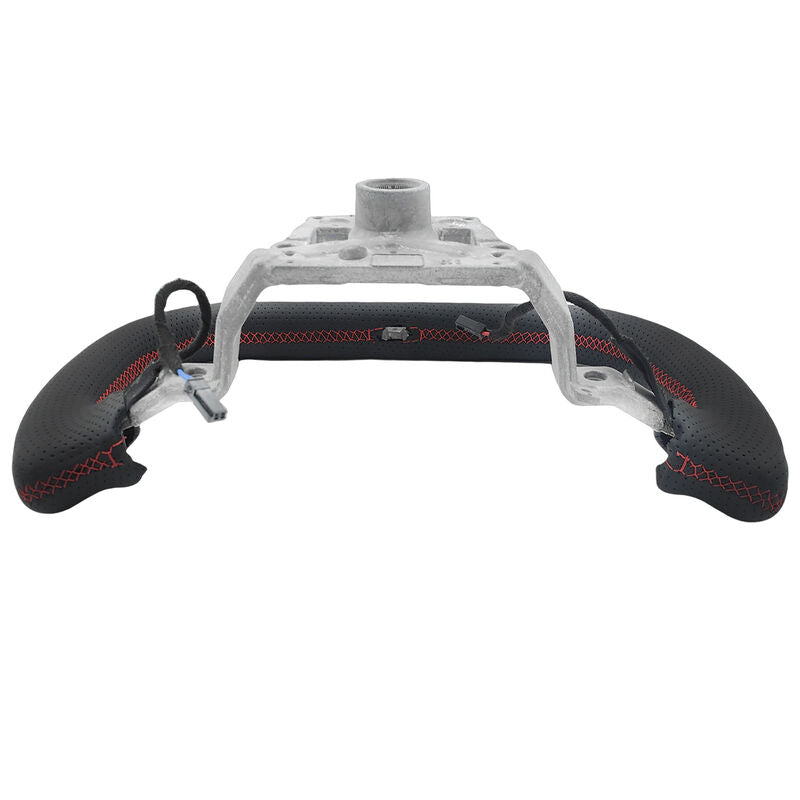 Carbon Fiber Yoke Steering Wheel Red Strip Fit For Tesla Model 3 Highland 2023-2025 - image 3