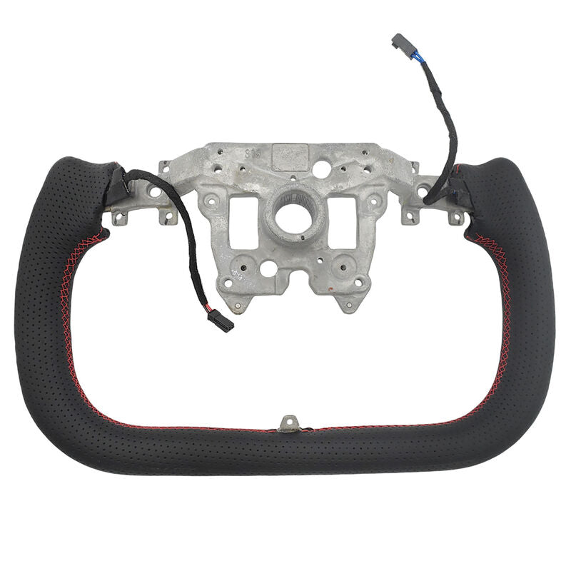 Carbon Fiber Yoke Steering Wheel Red Strip Fit For Tesla Model 3 Highland 2023-2025 - image 9
