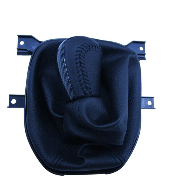 Carbon Manual Shifter Gear Knob With Boot And Frame Fit For Holden Commodore VE V6 SV6