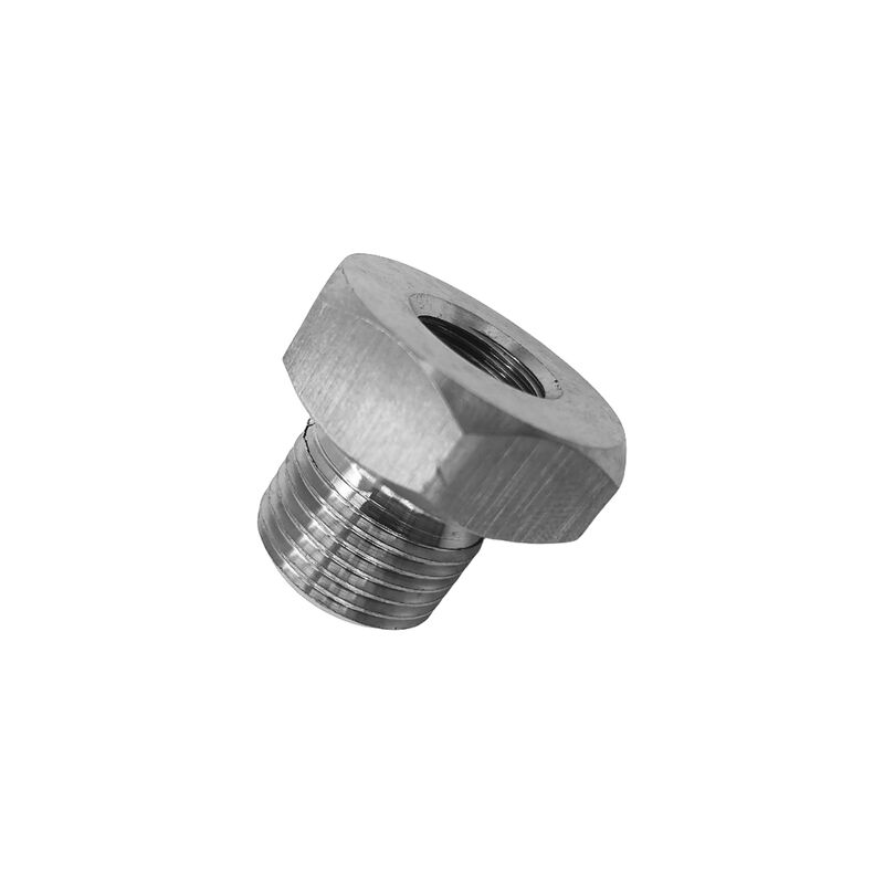 1/2-28 To 3/4-16 Threaded Oil Filter Adapter Stainless Steel SL - image 3